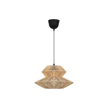 Závesná lampa Bali, ratan