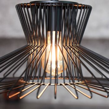Závesná lampa Beacon Pheonix Flair čierna, kov, Ø 50 cm
