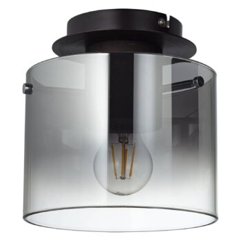 Závesná lampa Beth dymové tienidlo 1-plameňová