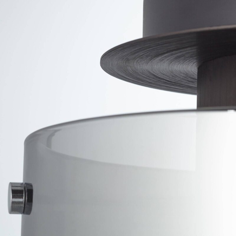 Závesná lampa Beth dymové tienidlo 1-plameňová Závesná lampa Beth dymové tienidlo 1-plameňová