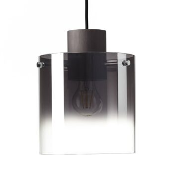 Závesná lampa Beth s dymovým sklom 1-plameňová