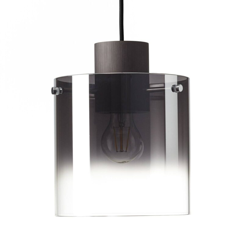 Závesná lampa Beth s dymovým sklom 1-plameňová Závesná lampa Beth s dymovým sklom 1-plameňová