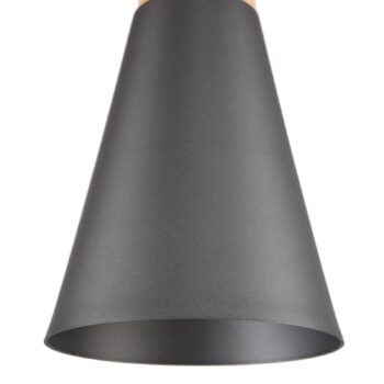 Závesná lampa Bicones v čiernej, Ø 14 cm