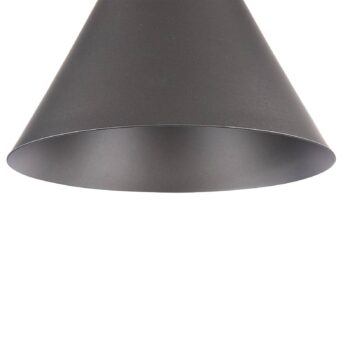 Závesná lampa Bicones v čiernej, Ø 22 cm