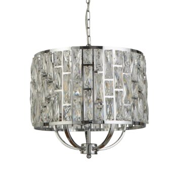 Závesná lampa Bijou krištáľ sklenené tienidlo Ø 44