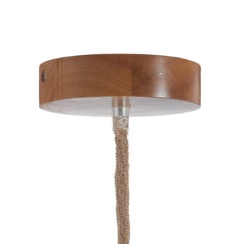 Závesná lampa Bolita z dreva, Ø 42 cm