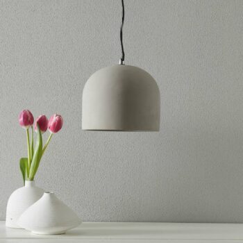 Závesná lampa Broni z betónu, Ø 20 cm