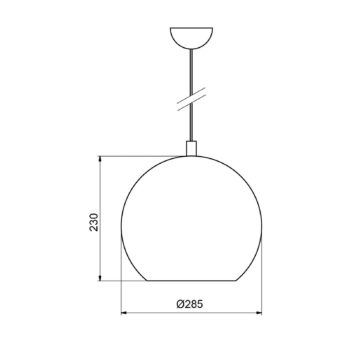 Závesná lampa Bulle chróm