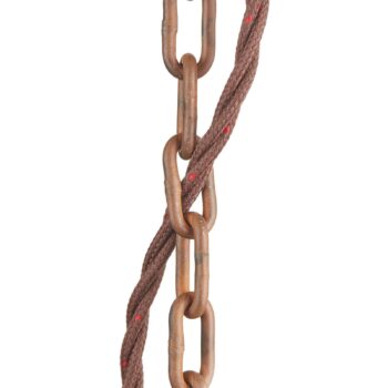 Závesná lampa C1620, keramika a kov, bordó