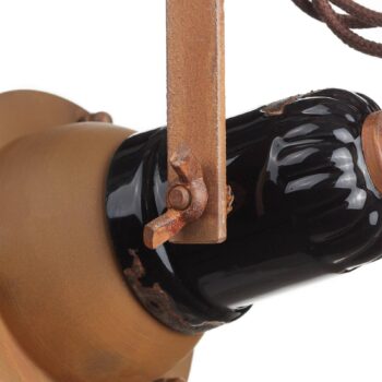 Závesná lampa C1660/1 s klietkou, čierna