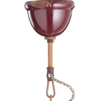Závesná lampa C1680 z keramiky, bordó