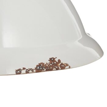 Závesná lampa C1710 z keramiky, biela