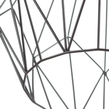 Závesná lampa Carlton dizajn klietky čierna Ø31 cm