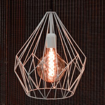 Závesná lampa Carlton vintage mätovo-zelená Ø31 cm