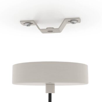 Závesná lampa Cawton, Ø 16 cm, oceľ/hnedá, oceľ/drevo