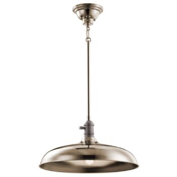 Závesná lampa Cobson Ø 40,7 cm leštený nikel