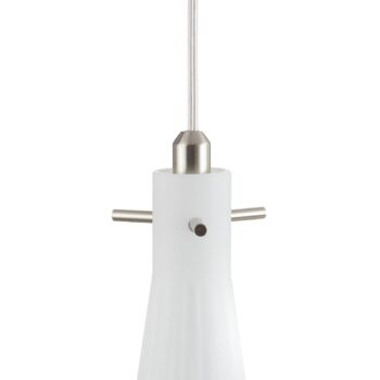 Závesná lampa Costa Rica zo skla, biela