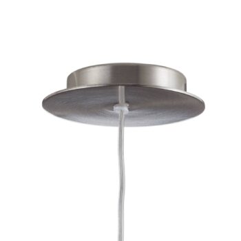 Závesná lampa Costa Rica zo skla, biela