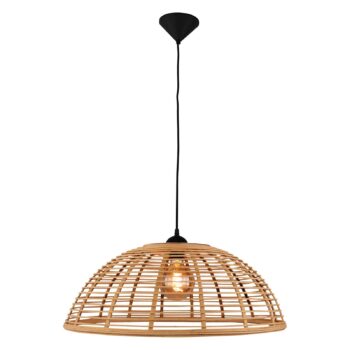 Závesná lampa Crosstown bambus tienidlo svetlé Ø48