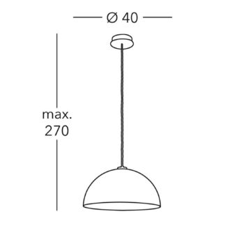 Závesná lampa Cult vintage, striebro, Ø 40 cm