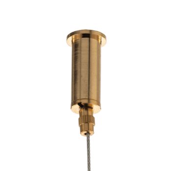Závesná lampa Dione, šesť-plameňová, zlatá