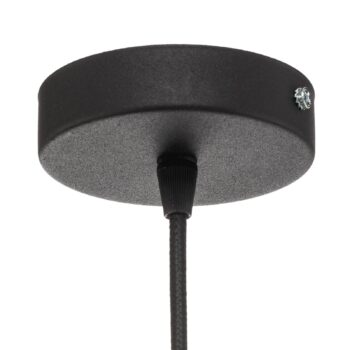 Závesná lampa Dorina, čierna/zlatá Ø 60 cm