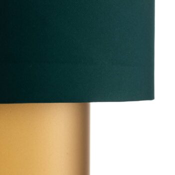 Závesná lampa Dorina, zelená/zlatá Ø 40 cm