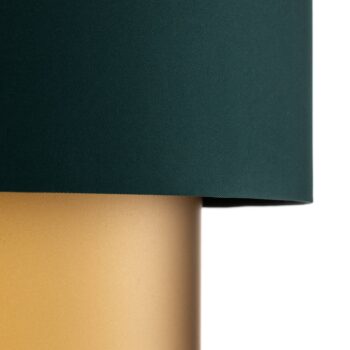 Závesná lampa Dorina, zelená/zlatá Ø 50 cm