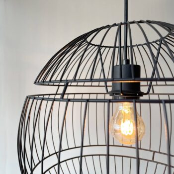 Závesná lampa Drops s kovovým tienidlom, 1-pl.