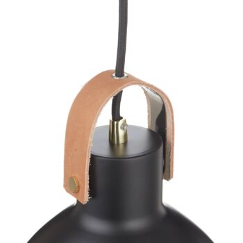 Závesná lampa Eagle s kovovým tienidlom Ø 22 cm čierna