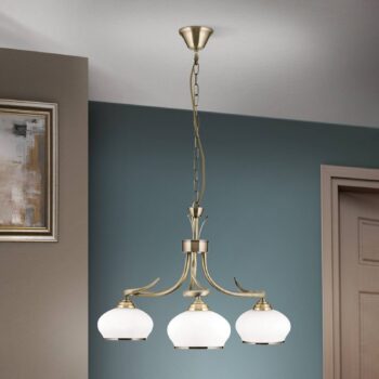 Závesná lampa Elvira, 5-plameňová