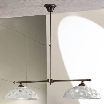 Závesná lampa Emanuel Keramik 2-plameňová