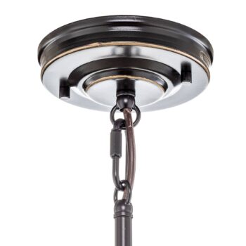 Závesná lampa Emery priemyselný štýl bronz Ø 20,3
