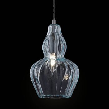 Závesná lampa Eustoma svetlomodrá