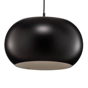 Závesná lampa FRANDSEN BF20, Ø 38 cm, čierna matná