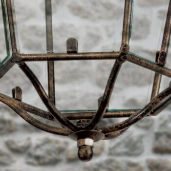 Závesná lampa Falotta vzhľad lucerny, 1-pl.