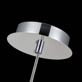 Závesná lampa Fermi s krištáľovým závesom Ø 30 cm