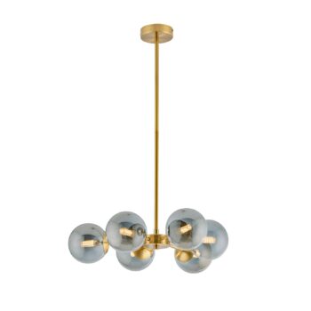 Závesná lampa Fiore, 6-plameňová