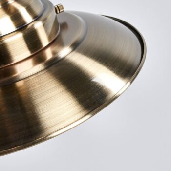 Závesná lampa Fisherman Ø 32 cm, starožitná mosadz