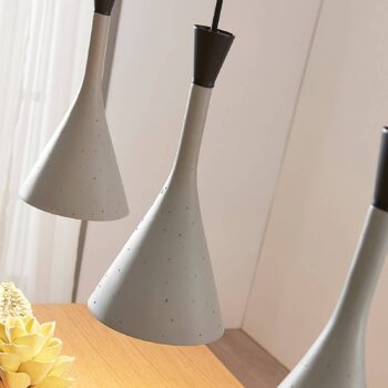 Závesná lampa Flynn, sivá, 3 svetlá