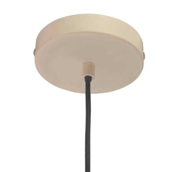 Závesná lampa Forlight Fres, béžová, oceľ, Ø 30 cm