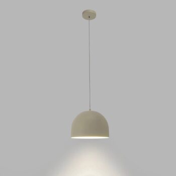 Závesná lampa Forlight Fres, béžová, oceľ, Ø 30 cm