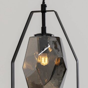 Závesná lampa KARE Diamond Fever, čierna, jednolampa