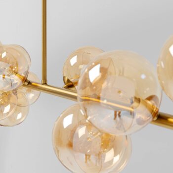 Závesná lampa KARE Scala Balls, zlatá