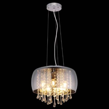 Závesná lampa Kalla, dekoračné sklenené krištále
