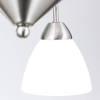 Závesná lampa Kinga, nikel, 6-plameňová