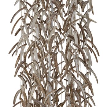 Závesná lampa Kokos skutočný kokosový orech 180 cm