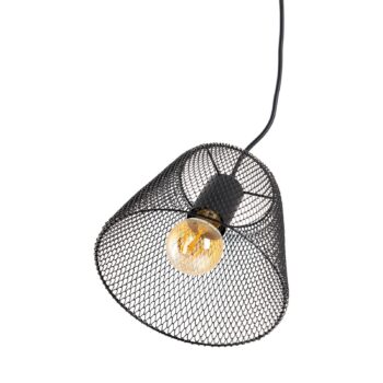 Závesná lampa Korie s klietkovým tienidlom, 1-pl.