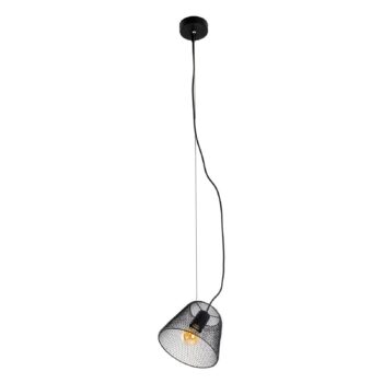 Závesná lampa Korie s klietkovým tienidlom, 1-pl.