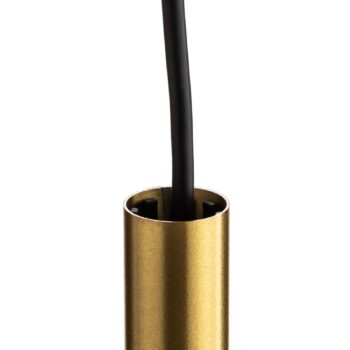 Závesná lampa Laser, jednoplameňová, mosadz, tienidlo 75 cm